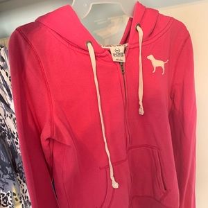 Pink (Victoria secret) zip-up hoodie